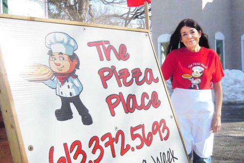 Linda Irish-Burns, owner and operator of “The Pizza Place” in Harrowsmith, (formerly Papa Pete's Pizzeria)
